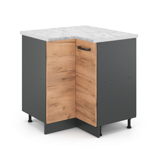 Vicco Mobile ad angolo cucina Quercia dorata 75.6 cm PL Marmo