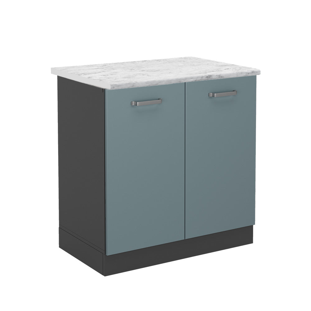 Vicco Mobile lavello cucina Grigio-blu 80 cm PL Marmo