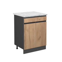 Vicco Base da cucina Quercia dorata 60 cm Marmo AP