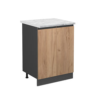 Vicco Mobiletto base cucina Quercia dorata 60 cm PL Marmo