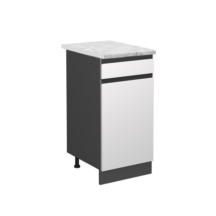 Vicco Mobiletto base per cucina Bianco 40 cm PL Marmo