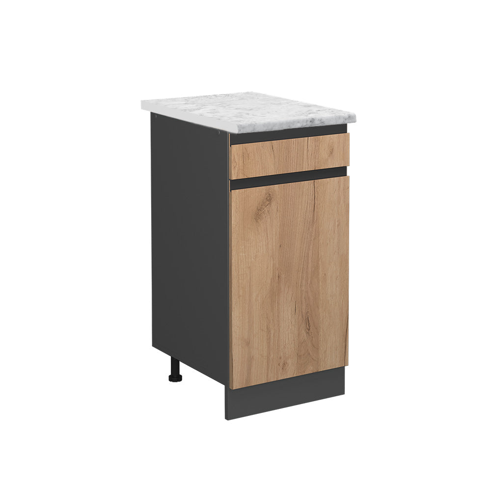 Vicco Mobiletto base per cucina Quercia dorata 40 cm PL Marmo