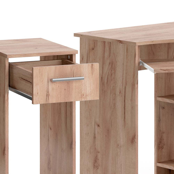 Vicco Scrivania angolare Sonoma 83 x 76 cm Set con armadio PC