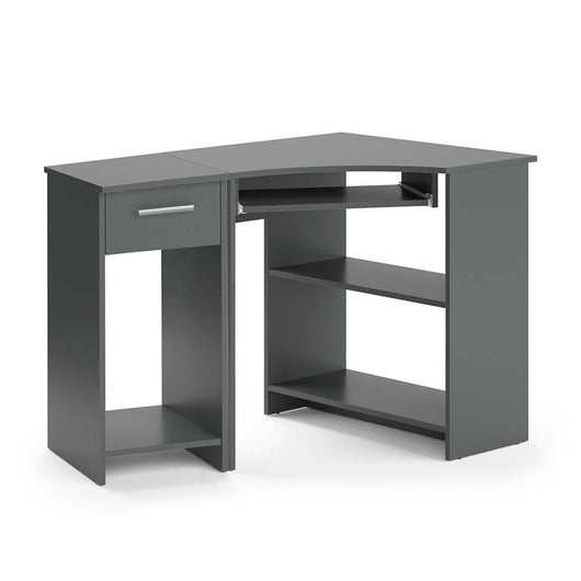 Vicco Scrivania angolare Antracite 83 x 76 cm Set con armadio PC