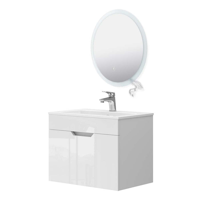 Vicco Set di mobili da bagno Bianco 3 parti, base 60 cm, specchio a led