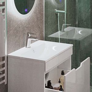 Vicco Set di mobili da bagno Bianco 3 parti, base 60 cm, specchio a led