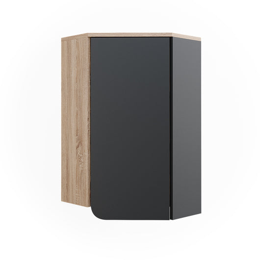 Vicco Mobiletto da bagno Antracite 50 x 75 cm con porta e vani aperti