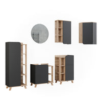 Vicco Set di mobili da bagno Sonoma 5 parti