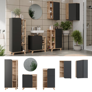 Vicco Set di mobili da bagno Sonoma 5 parti