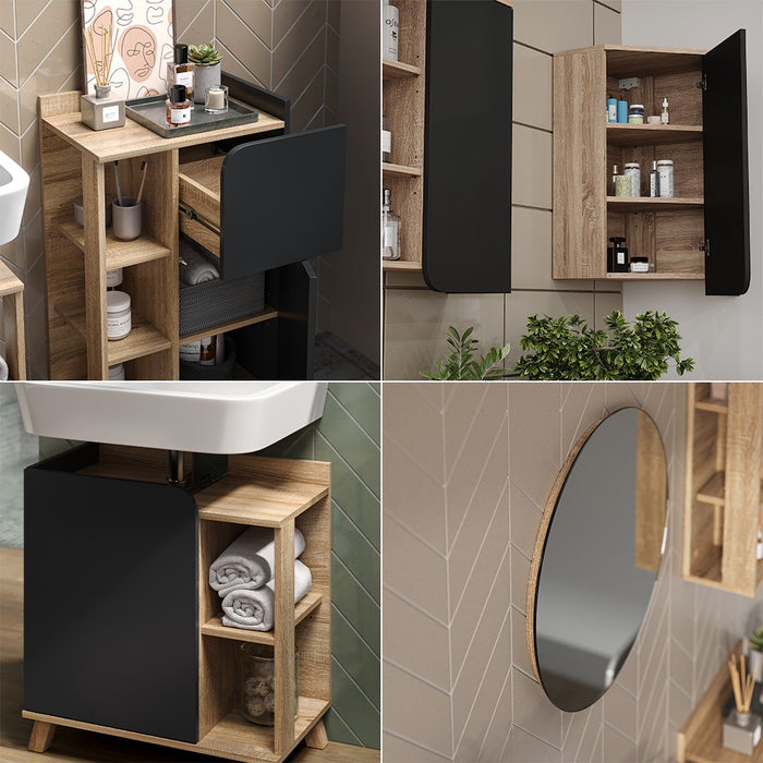 Vicco Set di mobili da bagno Sonoma 5 parti