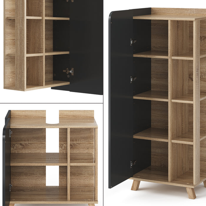 Vicco Set di mobili da bagno Sonoma 5 parti