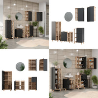 Vicco Set di mobili da bagno Sonoma 5 parti