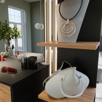 Vicco Scaffale a muro Antracite 30 x 190 cm