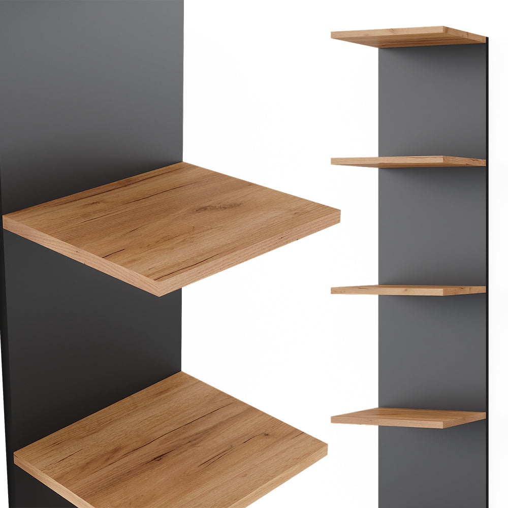 Vicco Scaffale a muro Antracite 30 x 190 cm