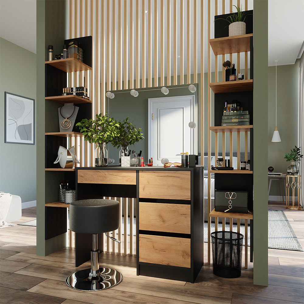 Vicco Libreria angolare da terra Antracite 28 x 175.4 cm Set di 2