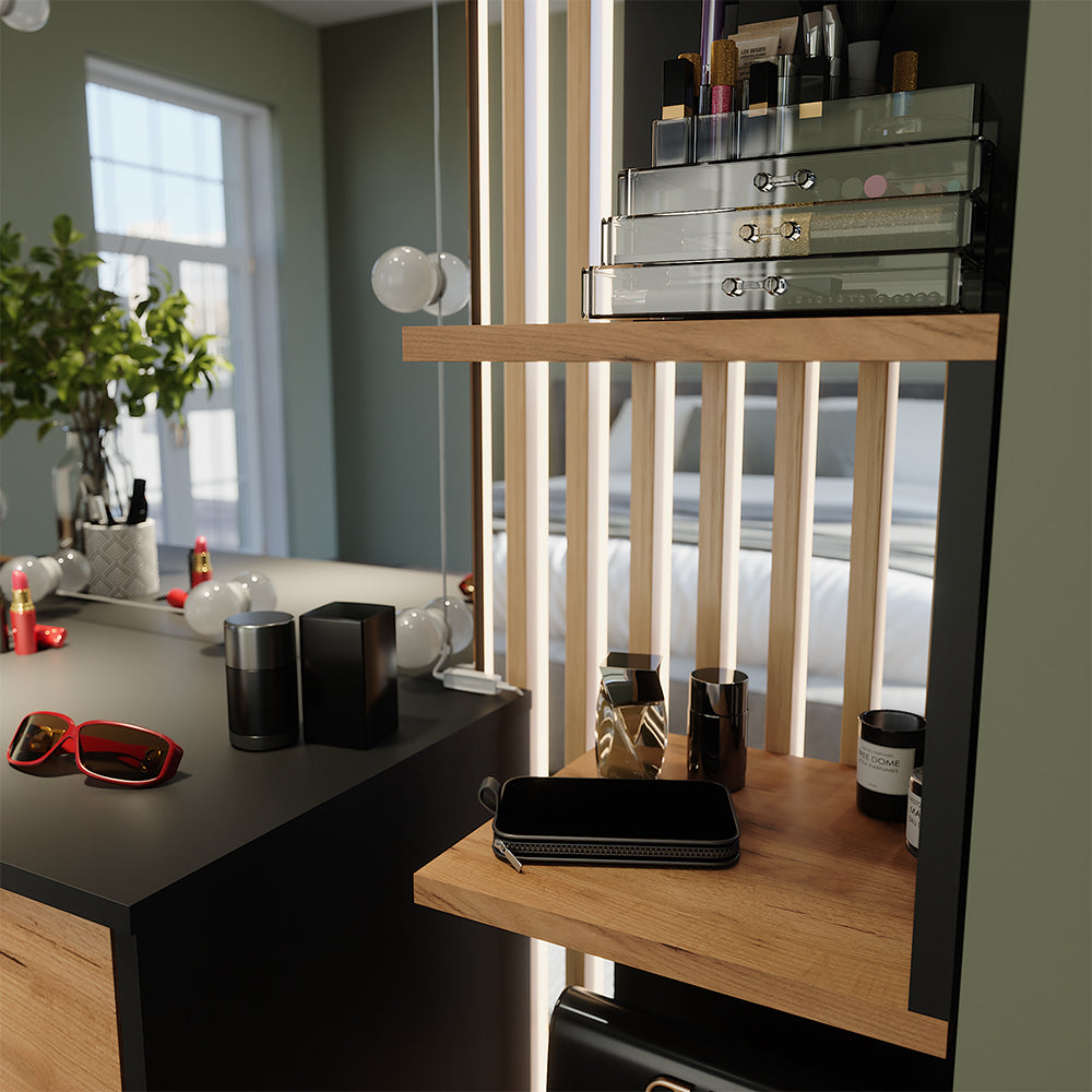 Vicco Libreria angolare da terra Antracite 28 x 175.4 cm Set di 2