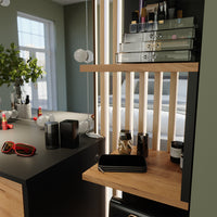 Vicco Libreria angolare da terra Antracite 28 x 175.4 cm Set di 2