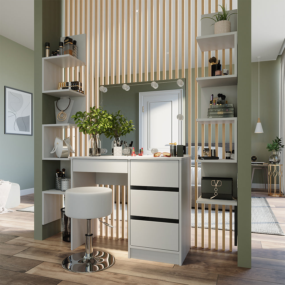 Vicco Libreria angolare da terra Bianco 28 x 175.4 cm Set di 2