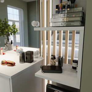 Vicco Libreria angolare da terra Bianco 28 x 175.4 cm Set di 2