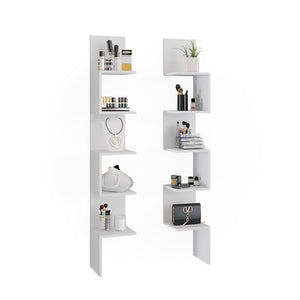 Vicco Libreria angolare da terra Bianco 28 x 175.4 cm Set di 2