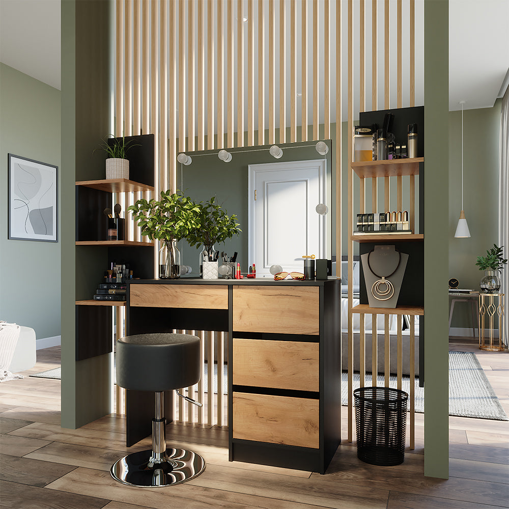 Vicco Libreria angolare da terra Antracite 28 x 116.4 cm Set di 2