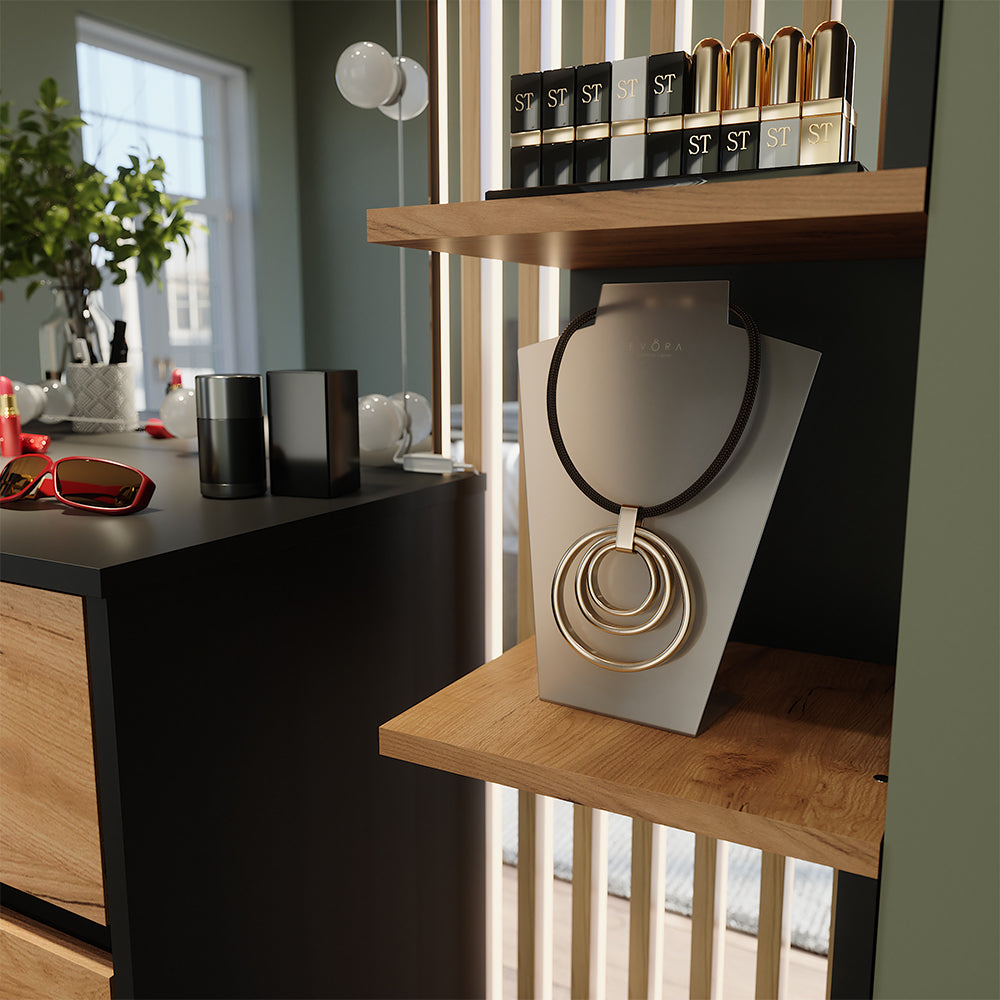 Vicco Libreria angolare da terra Antracite 28 x 116.4 cm Set di 2