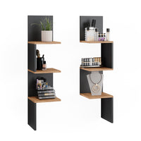 Vicco Libreria angolare da terra Antracite 28 x 116.4 cm Set di 2