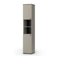 Vicco Armadio per il bagno Grigio 37 x 192 cm con 2 porte