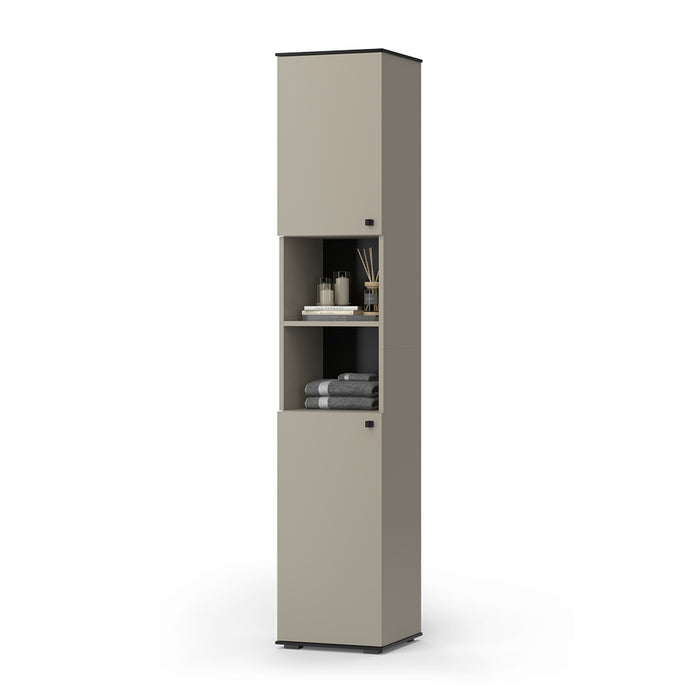 Vicco Armadio per il bagno Grigio 37 x 192 cm con 2 porte