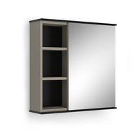 Vicco Specchio contenitore bagno Grigio 60 x 60 cm con specchio