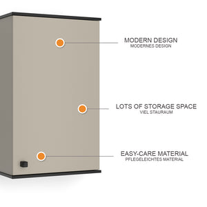 Vicco Mobile da bagno Grigio 37 x 60 cm