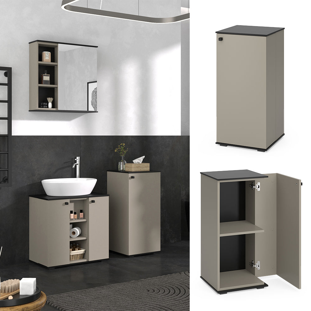 Vicco mobiletto bagno Grigio 37 x 78 cm
