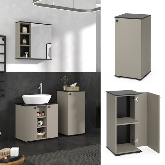 Vicco mobiletto bagno Grigio 37 x 78 cm
