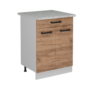 Vicco Mobiletto base per cucina Quercia dorata 60 cm PL Marmo