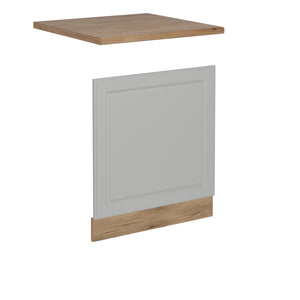 Vicco Pannello frontale per lavastoviglie Bianco casa di campagna 60 cm , PL Rovere