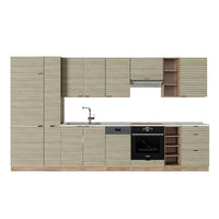 Vicco Cucina componibile Pannello in rovere/rovere goldkraft 355 cm , PL Marmo
