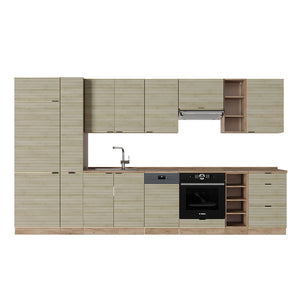 Vicco Cucina componibile Pannello in rovere/rovere goldkraft 355 cm , PL Rovere