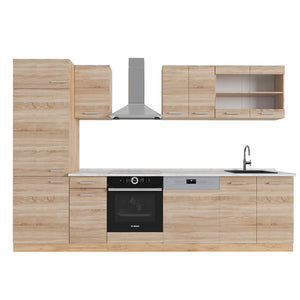 Vicco Cucina componibile Rovere Sonoma/Goldkraft 300 cm , PL Marmo