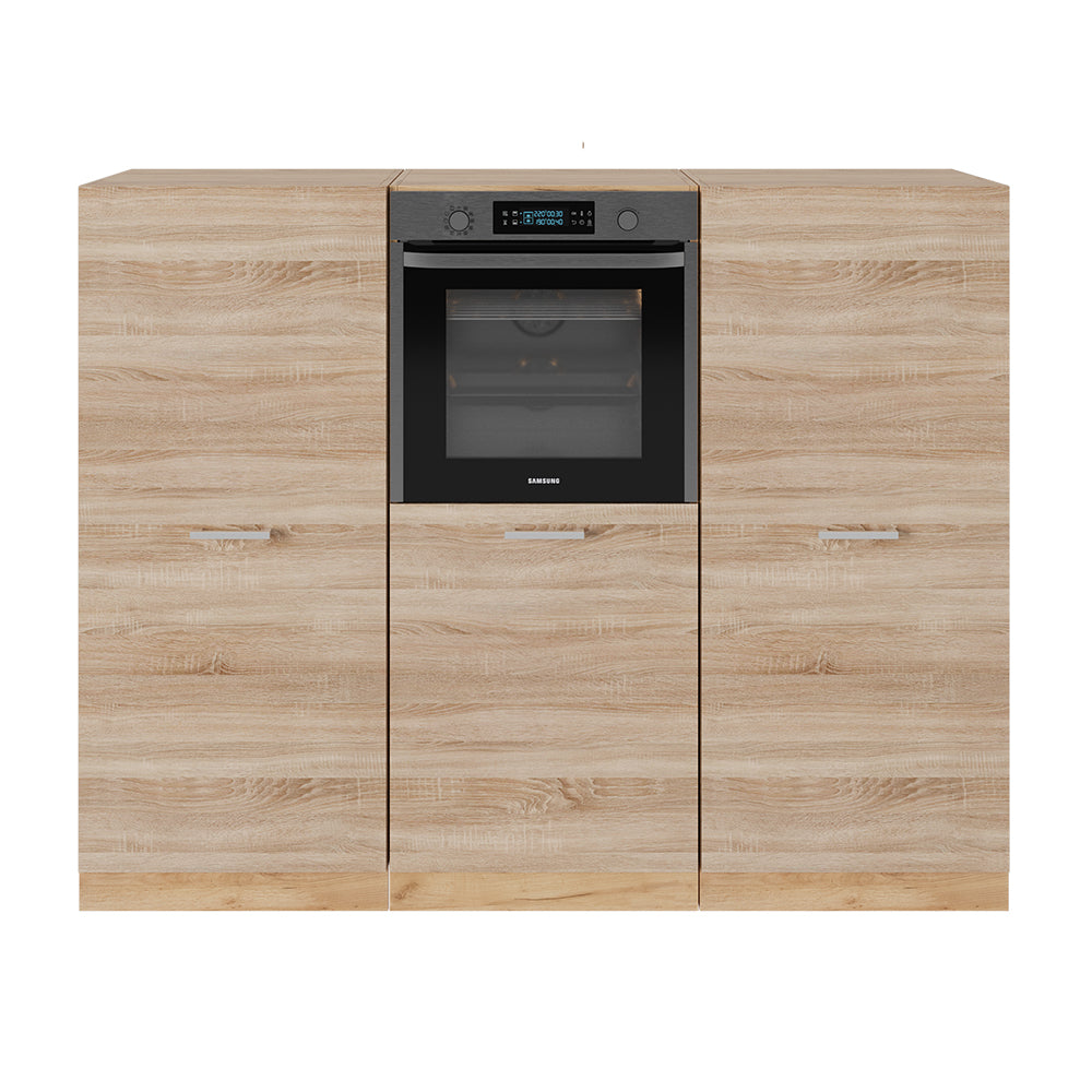 Vicco Cucine componibili piccole Rovere Sonoma/Goldkraft 180 cm senza piano di lavoro