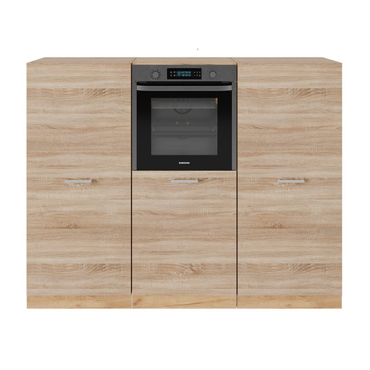 Vicco Cucine componibili piccole Rovere Sonoma/Goldkraft 180 cm senza piano di lavoro