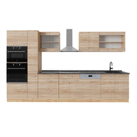 Vicco Cucina completa  Rovere Sonoma/Goldkraft 350 cm , PL Antracite
