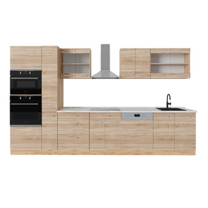 Vicco Cucina completa Rovere Sonoma/Goldkraft 350 cm , PL Marmo