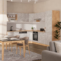 Vicco Cucina angolare completa Calcestruzzo/quercia dorata 227 x 287 cm , PL Antracite