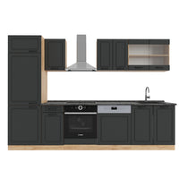 Vicco Cucina componibile Antracite casa di campagna/rovere dorato 300 cm , PL Antracite