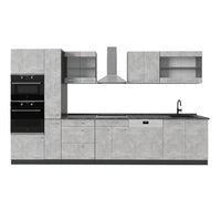 Vicco Cucina completa  Calcestruzzo/antracite 350 cm , PL Antracite