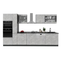 Vicco Cucina completa  Calcestruzzo/antracite 350 cm , PL Antracite