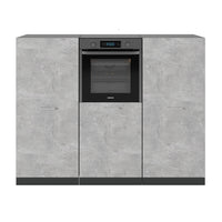 Vicco Cucine componibili piccole Calcestruzzo/antracite 180 cm senza piano di lavoro