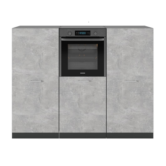 Vicco Cucine componibili piccole Calcestruzzo/antracite 180 cm senza piano di lavoro