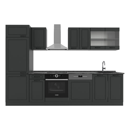 Vicco Cucina componibile Casa di campagna antracite/antracite 300 cm , PL Antracite
