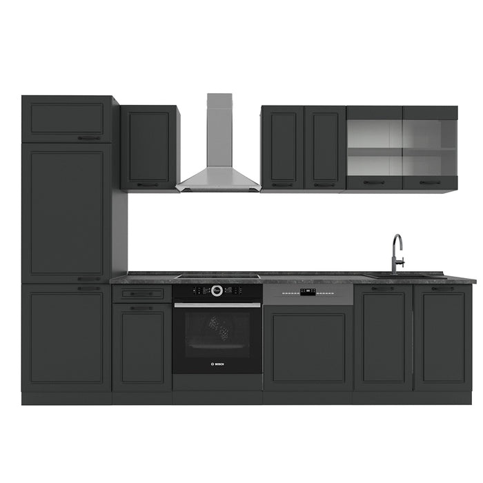 Vicco Cucina componibile Casa di campagna antracite/antracite 300 cm , PL Antracite